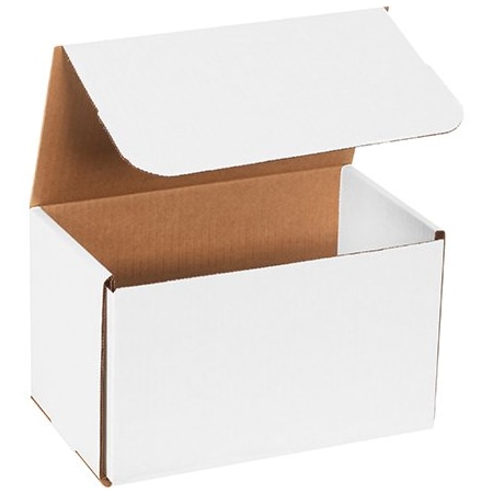 Bsc Preferred 10 x 6 x 5'' White Corrugated Mailers, 50PK M1065